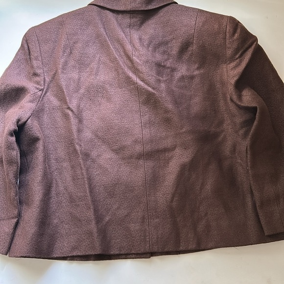 Brown Women's Jacket Linen,Viscose - Picture 6 of 9